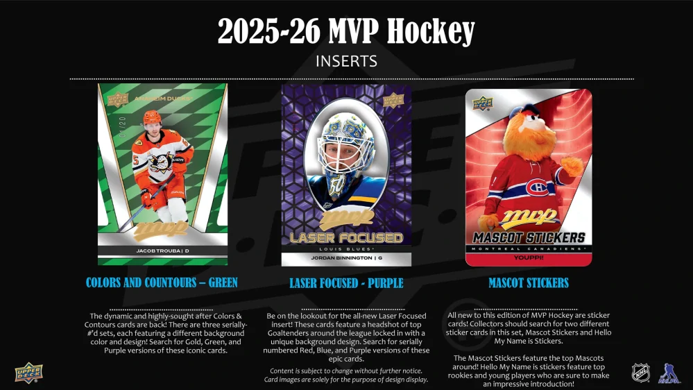 2025-26 UD MVP - Hobby Box