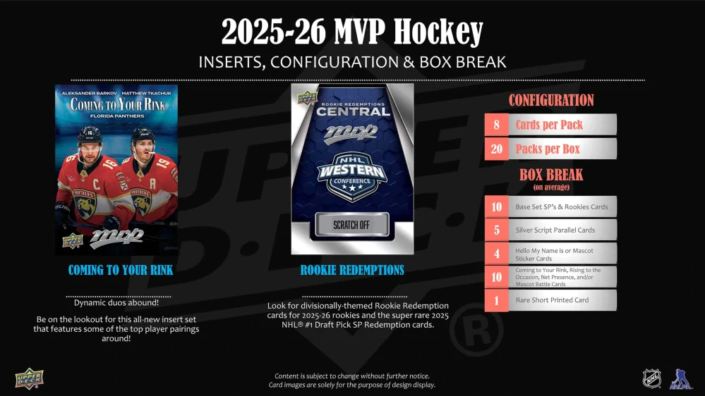 2025-26 UD MVP - Hobby Box