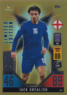 2022 Topps Match Attax 101 The Road To UEFA Nations League Finals - Jack Grealish - Limited Edition