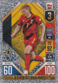 2022 Topps Match Attax 101 The Road To UEFA Nations League Finals - Kevin De Bruyne
