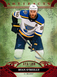 2020-21 UD Artifacts - Ryan O'Reilly - Ruby /399 #121