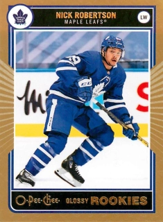 2020-21 UD Series 2 - Nick Robertson - O-Pee-Chee Glossy Rookies Gold #R-14