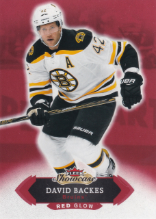 2016-17 UD Fleer Showcase - David Backes - Red Glow #47
