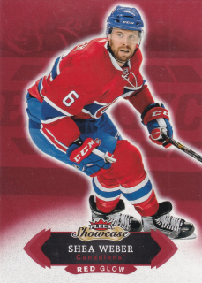 2016-17 UD Fleer Showcase - Shea Weber - Red Glow #14