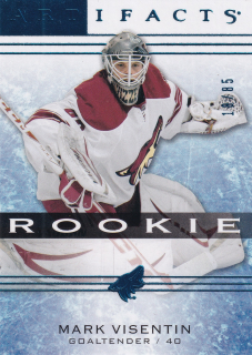 2014-15 UD Artifacts - Mark Visentin - Rookie Sapphire /85 #122