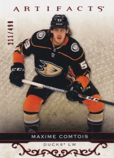 2021-22 UD Artifacts - Maxime Comtois - Ruby /499 #38