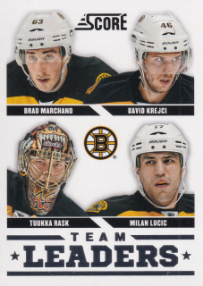 2013-14 Score - Brad Marchand, David Krejčí, Tuukka Rask, Milan Lucic - Team Leaders #552