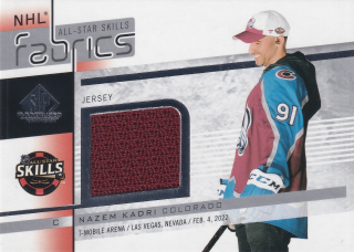 2022-23 UD SP Game Used - Nazem Kadri - All-Star Skills Fabrics #AS-28