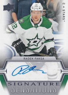2019-20 UD Series 1 - Radek Faksa - Signature Sensations #SS-RF